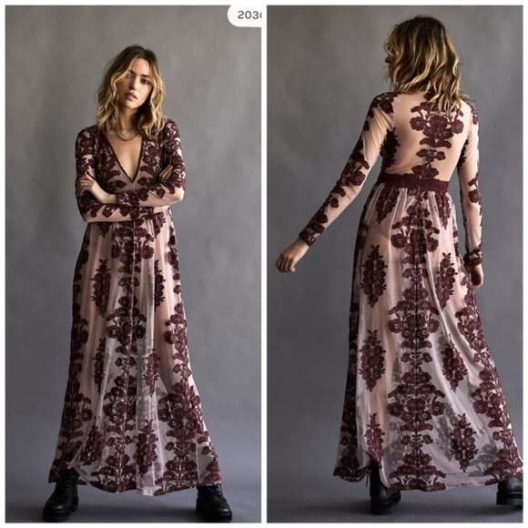 NWOT - Free people For Love & Lemons Temecula Maxi Dress - Picture 4 of 4